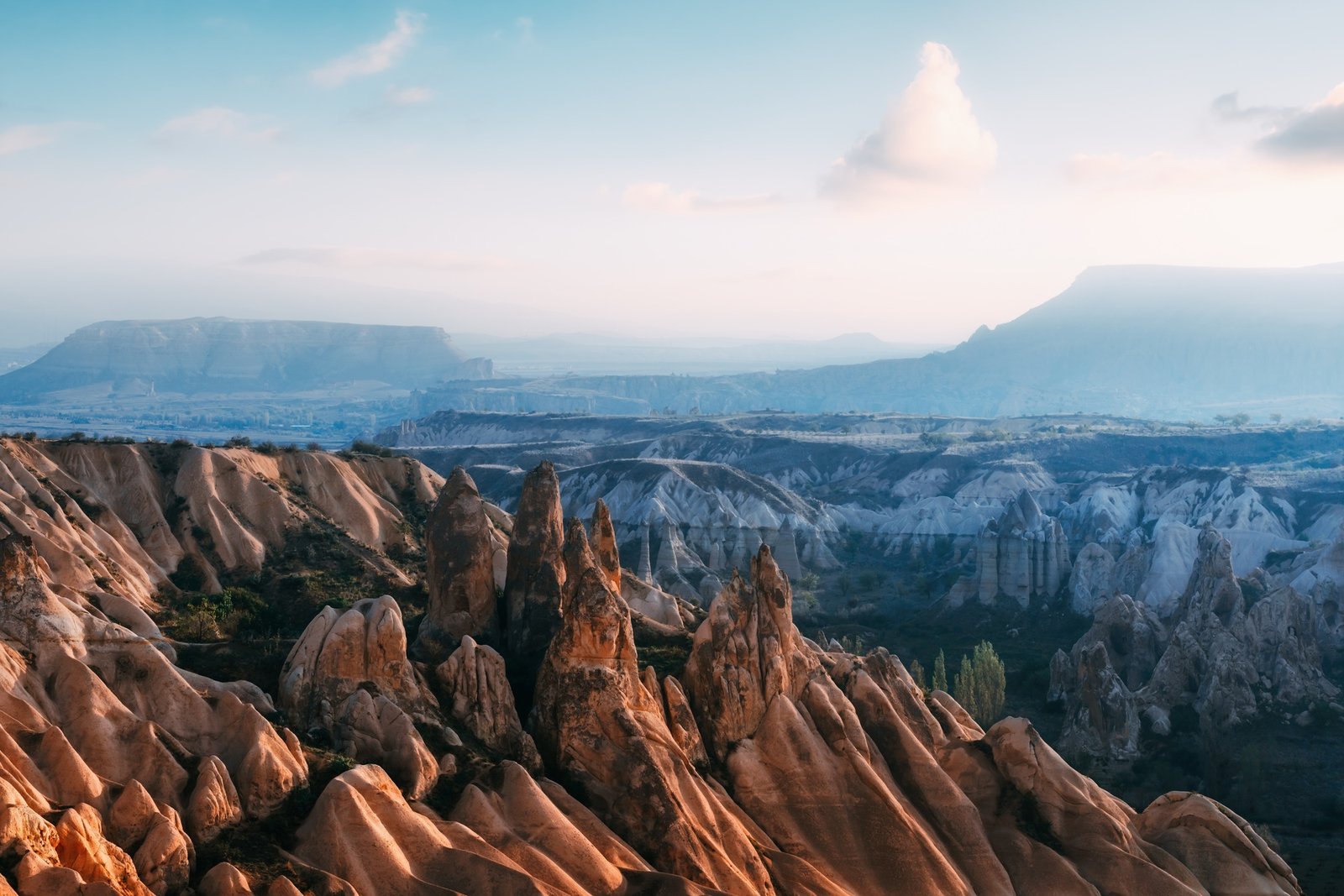 Amazing sunrise in Cappadocia, Turkey